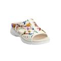 Wide Width Women's The Tracie Slip On Mule by Easy Spirit in Floral (Size 8 1/2 W)