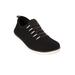 Wide Width Women's CV Sport Ariya Slip On Sneaker by Comfortview in Black (Size 10 W)