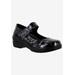 Women's Letsee Mary Jane by Easy Street in Black Silver (Size 7 M)