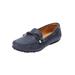 Wide Width Women's The Ridley Slip On Flat by Comfortview in Navy (Size 8 W)