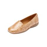 Wide Width Women's The Leisa Slip On Flat by Comfortview in Camel (Size 12 W)