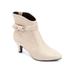 Extra Wide Width Women's The Corrine Bootie by Comfortview in Oyster Pearl (Size 9 1/2 WW)