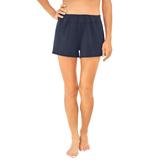 Plus Size Women's Wide-Band Swim Short by Swim 365 in Navy (Size 24) Swimsuit Bottoms