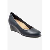 Women's Winnie Wedge by Trotters in Navy (Size 12 M)