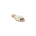 Extra Wide Width Women's The Abigail Sandal by Comfortview in White (Size 10 1/2 WW)