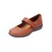 Women's The Carla Mary Jane Flat by Comfortview in Brown (Size 10 M)