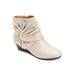 Extra Wide Width Women's The Inez Bootie by Comfortview in Oyster Pearl (Size 8 WW)