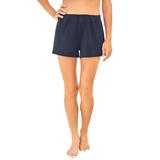 Plus Size Women's Wide-Band Swim Short by Swim 365 in Navy (Size 20) Swimsuit Bottoms