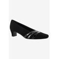 Women's Entice Pump by Easy Street in Black Suede (Size 9 1/2 M)