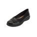 Women's The Gab Slip On Flat by Comfortview in Black (Size 9 1/2 M)