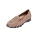 Women's The Jancis Slip On Flat by Comfortview in Dark Taupe (Size 7 1/2 M)