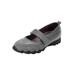 Extra Wide Width Women's CV Sport Basil Sneaker by Comfortview in Grey (Size 10 1/2 WW)