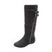 Women's The Pasha Wide-Calf Boot by Comfortview in Black (Size 9 M)