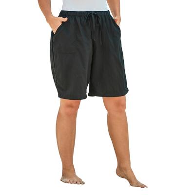 Plus Size Women's Taslon® Cover Up Board Shorts w...