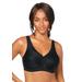 Plus Size Women's Glamorise® Magic Lift® Medium-Impact Wireless Sport Bra 1005 by Glamorise in Black (Size 50 J)