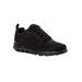 Women's Travelactiv Walking Shoe Sneaker by Propet in All Black (Size 9 XX(4E))