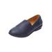 Extra Wide Width Women's The Amelia Flat by Comfortview in Navy (Size 8 WW)