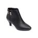 Wide Width Women's The Decima Bootie by Comfortview in Black (Size 9 1/2 W)