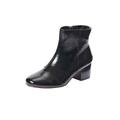 Wide Width Women's The Sidney Bootie by Comfortview in Black Patent (Size 8 1/2 W)