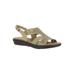 Women's Bolt Sandals by Easy Street® in Stone (Size 12 M)