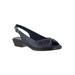 Extra Wide Width Women's Fantasia Sandals by Easy Street® in Navy (Size 7 1/2 WW)