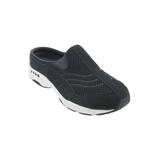 Wide Width Women's The Traveltime Slip On Mule by Easy Spirit in Black Mesh (Size 9 1/2 W)