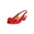 Extra Wide Width Women's The Reagan Slingback by Comfortview in Hot Red (Size 9 1/2 WW)