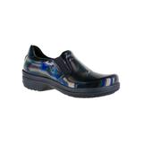 Wide Width Women's Bind Slip-Ons by Easy Works by Easy Street® in Iridescent Patent Leather (Size 8 W)