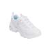 Wide Width Women's The D'Lites Life Saver Sneaker by Skechers in White Wide (Size 8 W)