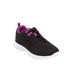 Women's CV Sport Eddie Sneaker by Comfortview in Black (Size 10 M)