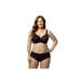 Plus Size Women's Full-Lace Underwire Bra by Elila in Black (Size 38 G)