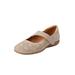 Women's The Ezra Flat by Comfortview in Oyster Pearl (Size 9 M)