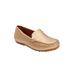 Wide Width Women's The Milena Moccasin by Comfortview in Gold (Size 8 1/2 W)