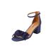 Wide Width Women's The Ona Sandal by Comfortview in Navy Dot (Size 11 W)