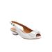 Wide Width Women's The Reagan Slingback by Comfortview in White (Size 10 1/2 W)