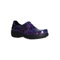 Extra Wide Width Women's Bind Slip-Ons by Easy Works by Easy Street® in Purple Hearts Patent (Size 8 1/2 WW)