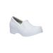 Wide Width Women's Leeza Slip On by Easy Street in White (Size 7 W)