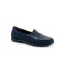 Wide Width Women's Deanna Slip Ons by Trotters in Navy (Size 10 W)