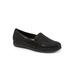 Wide Width Women's Deanna Slip Ons by Trotters in Black Mini Dot (Size 9 1/2 W)