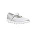 Wide Width Women's TravelLite Mary Jane Sneaker by Propet® in White (Size 9 1/2 W)