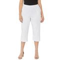 Plus Size Women's Suprema® Capri by Catherines in White (Size 0X)