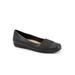 Women's Samantha Flat by Trotters in Black Croco (Size 11 M)