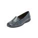 Extra Wide Width Women's The Leisa Flat by Comfortview in Navy (Size 10 WW)
