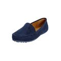 Extra Wide Width Women's The Milena Slip On Flat by Comfortview in Navy (Size 10 WW)