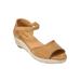Wide Width Women's The Charlie Espadrille by Comfortview in Tan (Size 9 1/2 W)