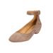 Wide Width Women's The Pixie Pump by Comfortview in Dark Taupe (Size 10 1/2 W)