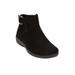 Extra Wide Width Women's The Cassie Bootie by Comfortview in Black (Size 8 1/2 WW)