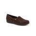 Wide Width Women's Deanna Slip Ons by Trotters in Dark Brown (Size 6 1/2 W)