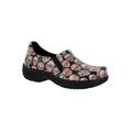 Extra Wide Width Women's Bind Slip-Ons by Easy Works by Easy Street® in Skull Patent Pattern (Size 11 WW)