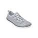 Women's CV Sport Ariya Slip On Sneaker by Comfortview in Pearl Grey (Size 11 M)